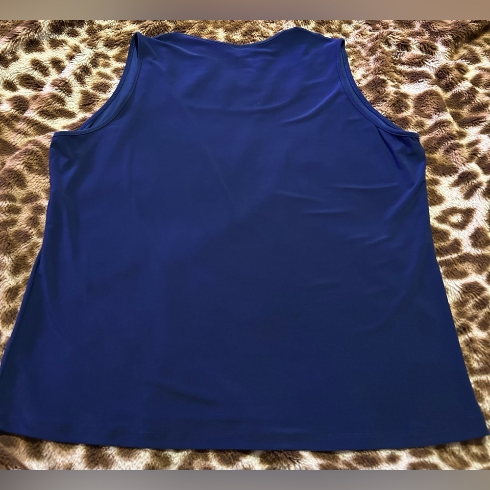 Clara S Women's Blue Tank Top - Picture 2 of 4